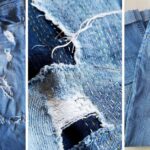 Wie man Löcher in Jeans von Hand flickt.
Eine einfache Methode mit Laufstichstickerei