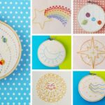Stickereimuster für Anfänger. 15 vom Weltraum inspirierte, farbenfrohe und moderne Handstickereien zur Dekoration Ihres Hauses und Ihrer Kleidung