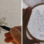 Übertragung von Handstickmustern – einfache und kostengünstige Lightbox-Methode