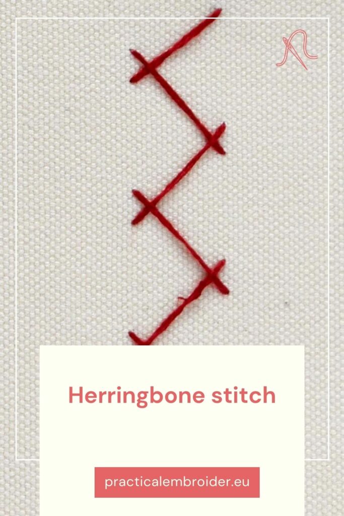 tied herringbone stitch