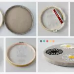 Fertigstellung des Stickrahmens mit Klebstoff. Zwei Möglichkeiten, Stickereien in einem Stickrahmen mit Klebemethode einzurahmen