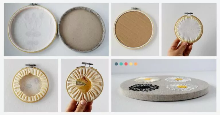 Rahmenstickerei in einem Creolen: Sechs Methoden, um die Rückseite des Creolens zu veredeln