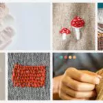 Sichtbare Reparatur von Strickwaren