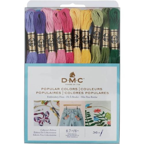 DMC Embroidery Floss Pack 36 Farben auf Amazon