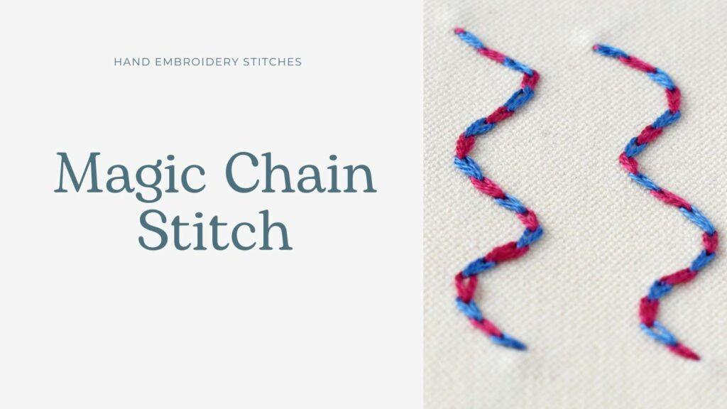 Magic Chain Stitch Stickerei
