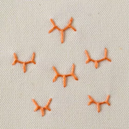 Kronenstich-Stickerei