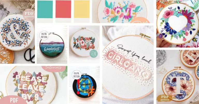 Negativer Raum in der Handstickerei