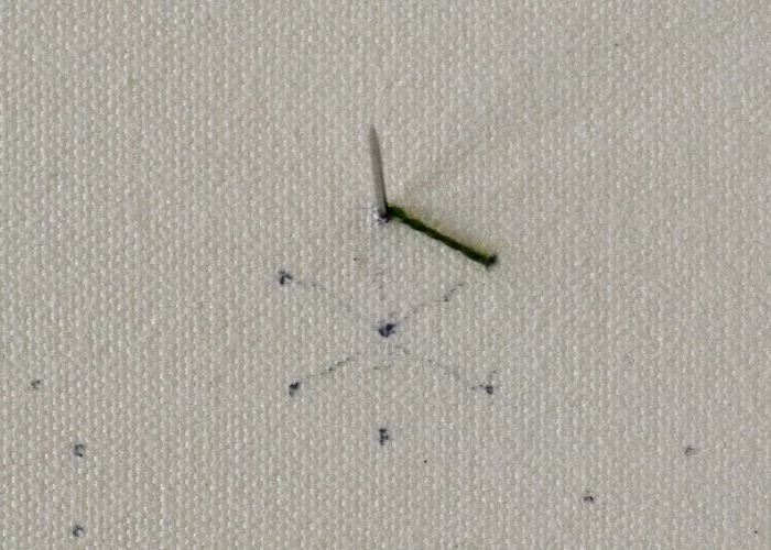 Eyelet Wheel Stitch Step 3