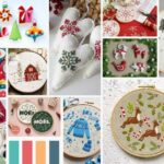 Trendige Weihnachtsstickerei-Designs und Weihnachtsdekorationsideen für 2024