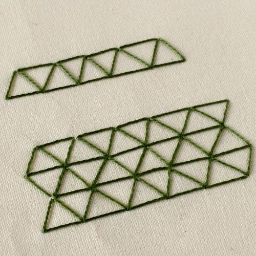 Dreieckiger türkischer Stich