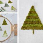 Wie man einen Weihnachtsbaum stickt: 5 einfache Methoden + kostenloses PDF-Muster