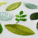 9 Arten, Blätter zu sticken: Kostenloses PDF-Muster + Schritt-für-Schritt-Anleitung für die Handstickerei