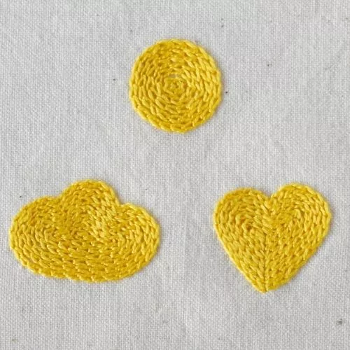 Kettenstich-Füllung