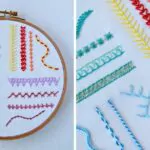 Einfache Stiche für Bordüren: Handstickerei-Tutorial für Anfänger