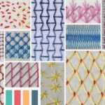 Offene Füllstiche für leichte und luftige Füllungen in der modernen Handstickerei.