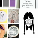 Von Wednesday Addams inspirierte Handstickerei: Dunkle und entzückende Gothic-Stiche