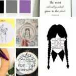 Von Wednesday Addams inspirierte Handstickerei: Dunkle und entzückende Gothic-Stiche