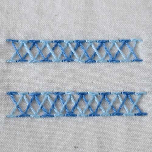 Doppelter Chevron-Stich
