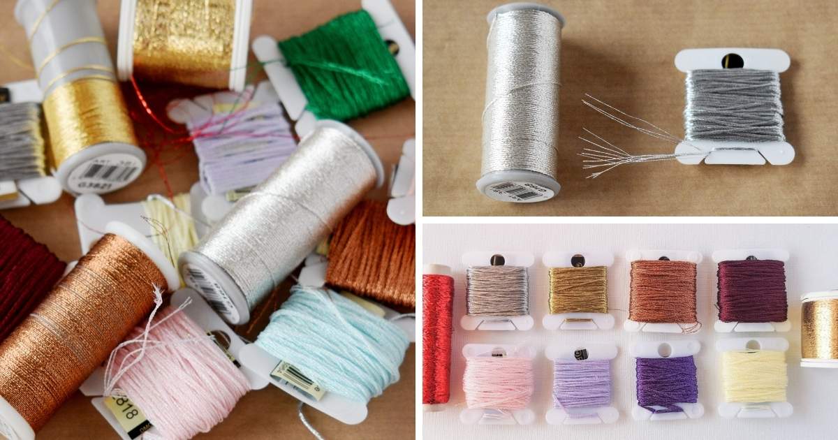 Handstickerei mit Metallgarn Titelbild