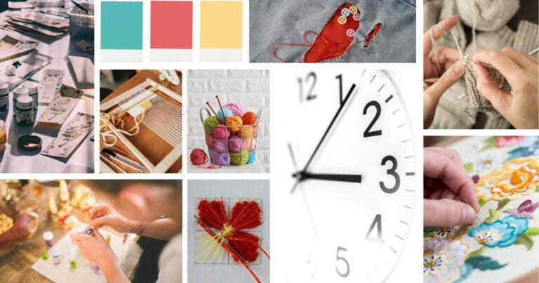 Wie finde ich Zeit zum Sticken und für andere kreative Aktivitäten?